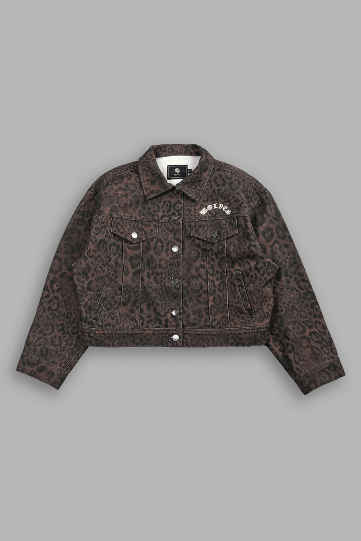 Chopper She American Jacket in Darc Brown Leopard