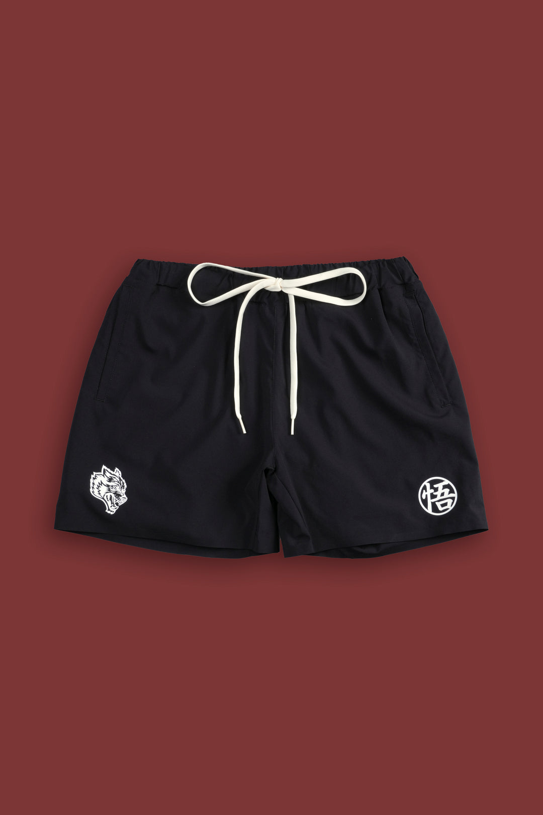 Go Wolves Compression Shorts in Black
