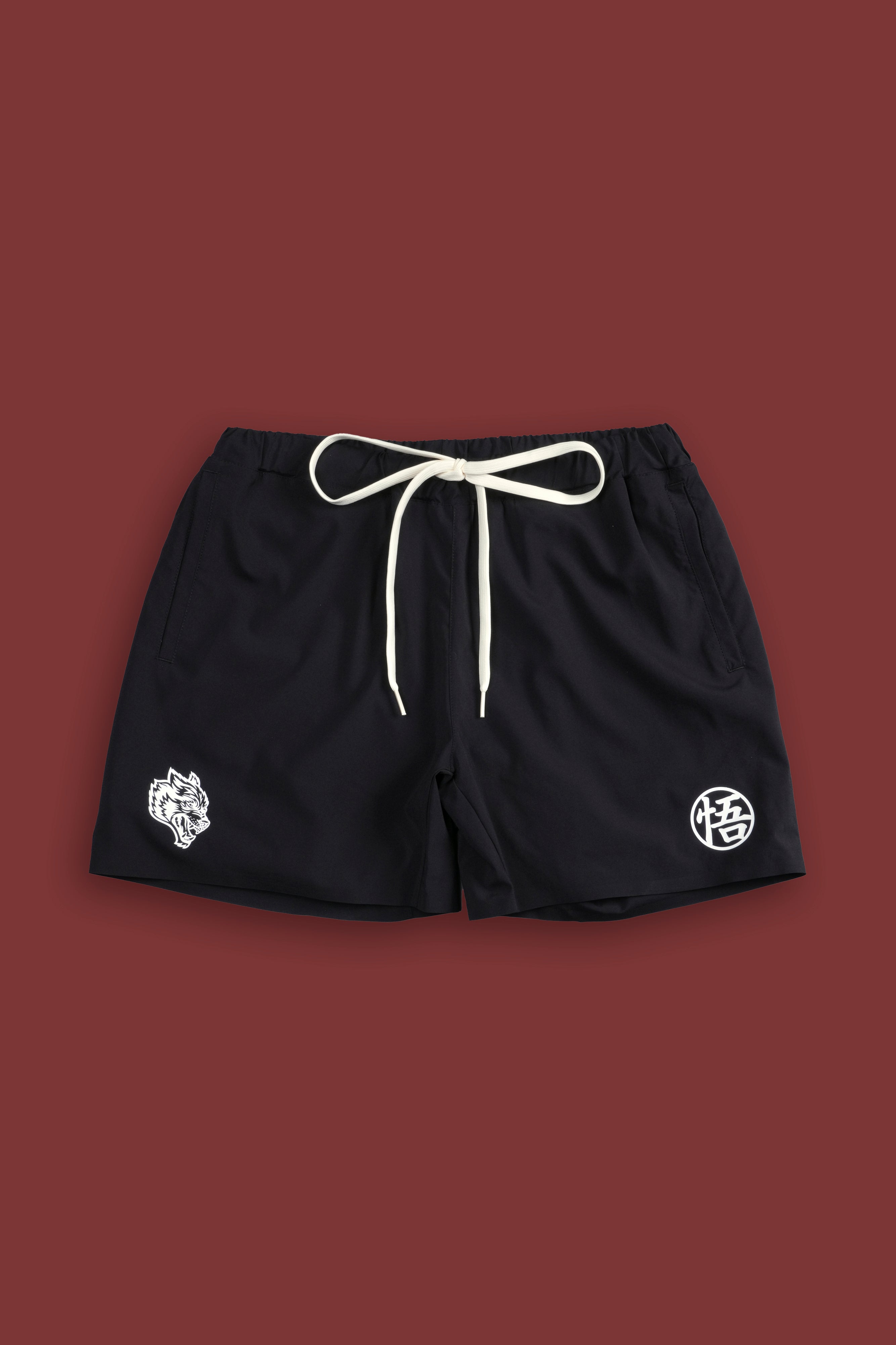 Go Wolves Compression Shorts in Black