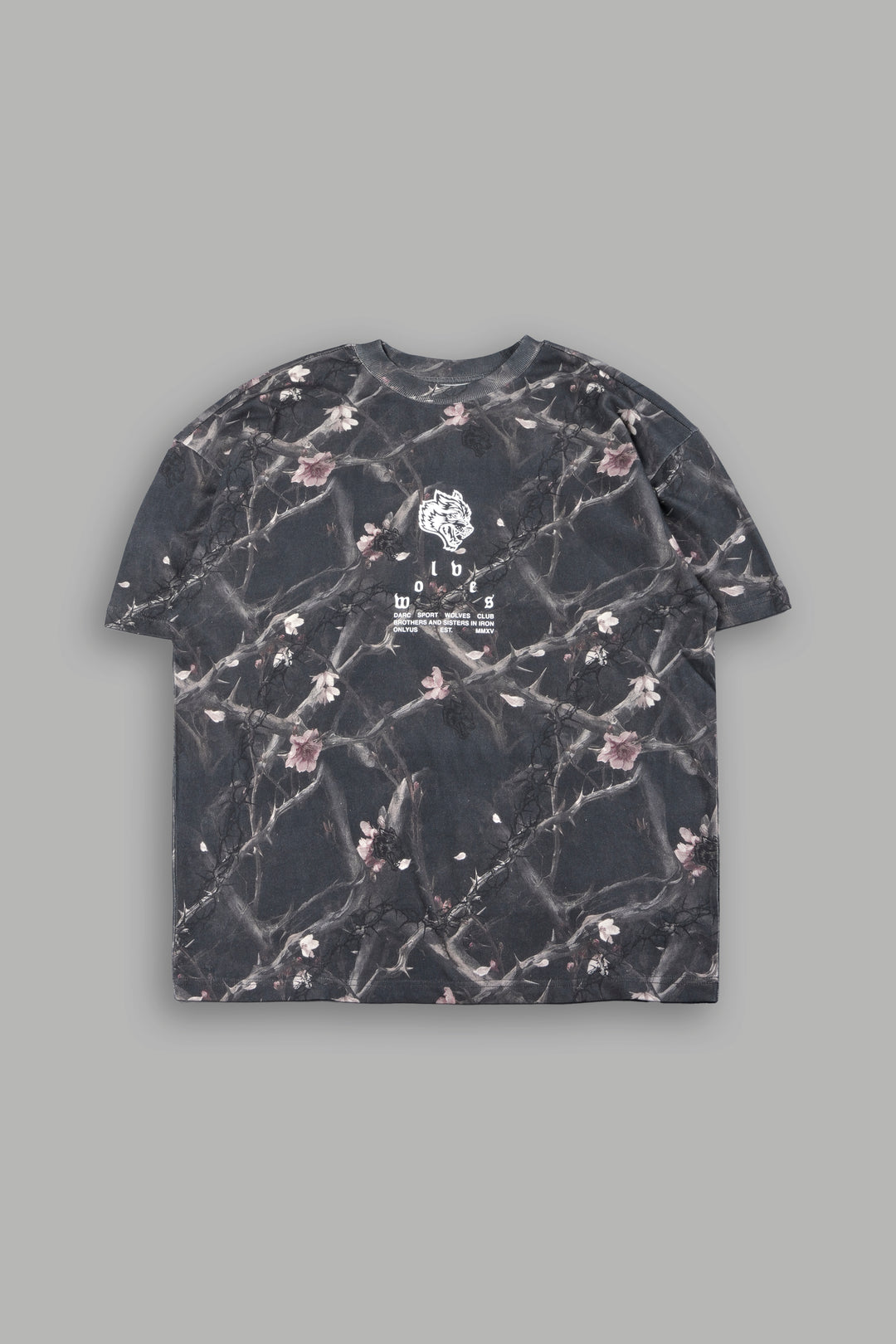 Big Wolf Head Premium Oversized Tee In All Of Us Camo
