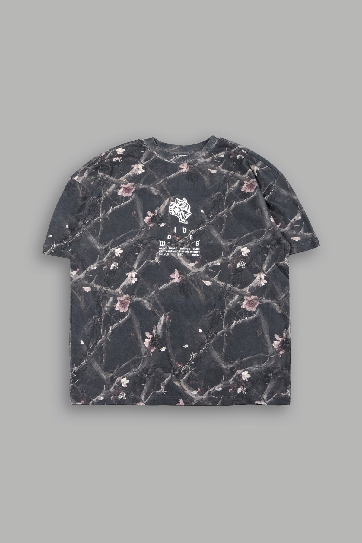 Big Wolf Head Premium Oversized Tee In All Of Us Camo