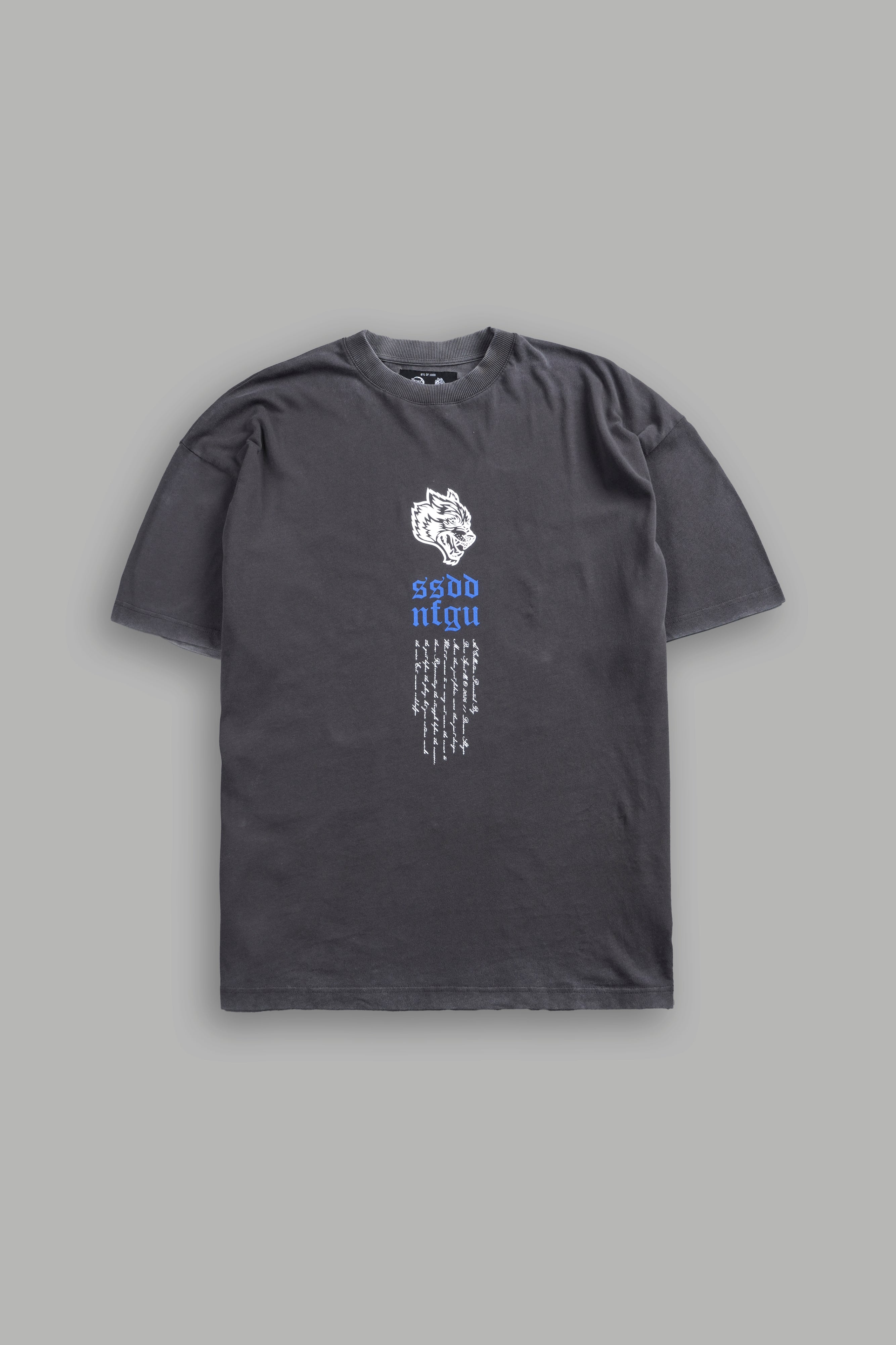 Relentless Premium Oversized Tee in Wolf Gray