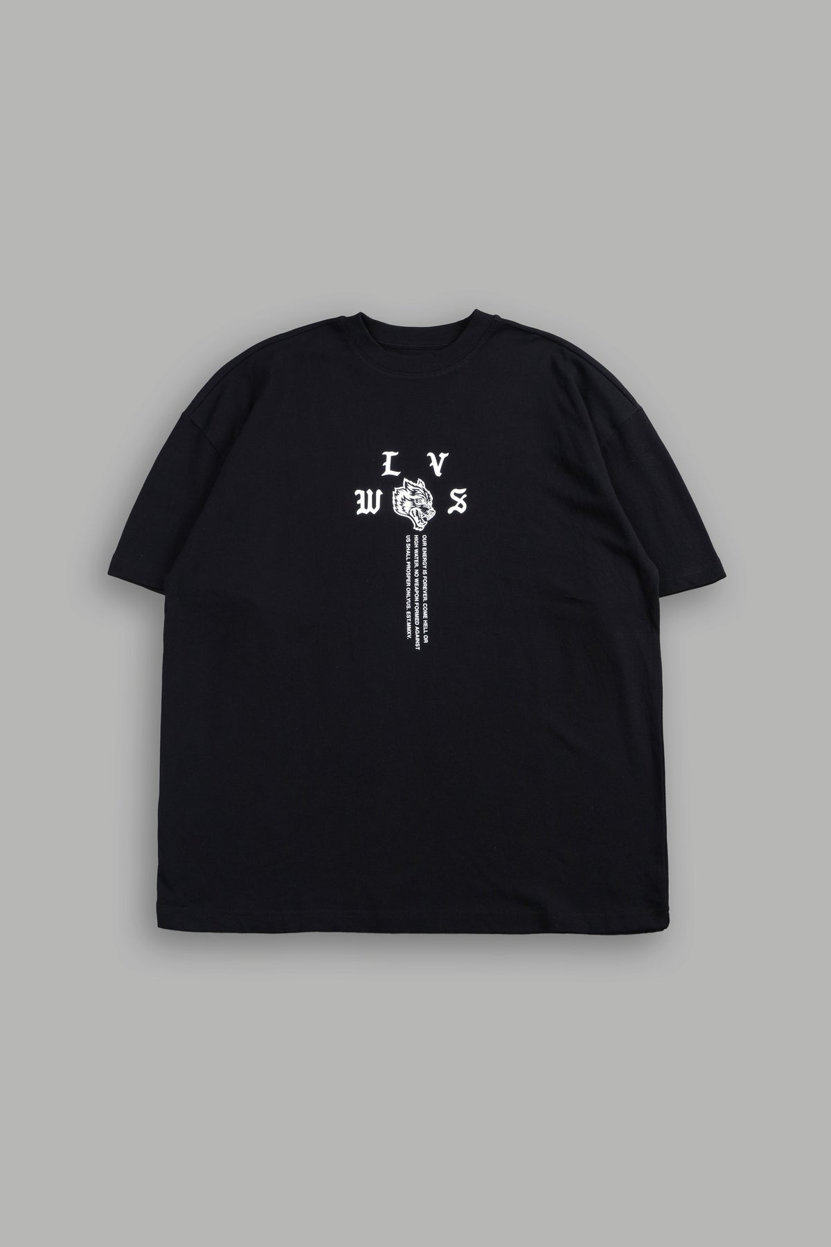 Dama De Las Rosas Premium Oversized Tee In Black