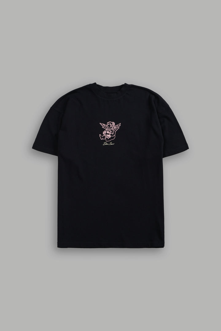 Cherub and the Skull "Pump Cover" Tee in Black