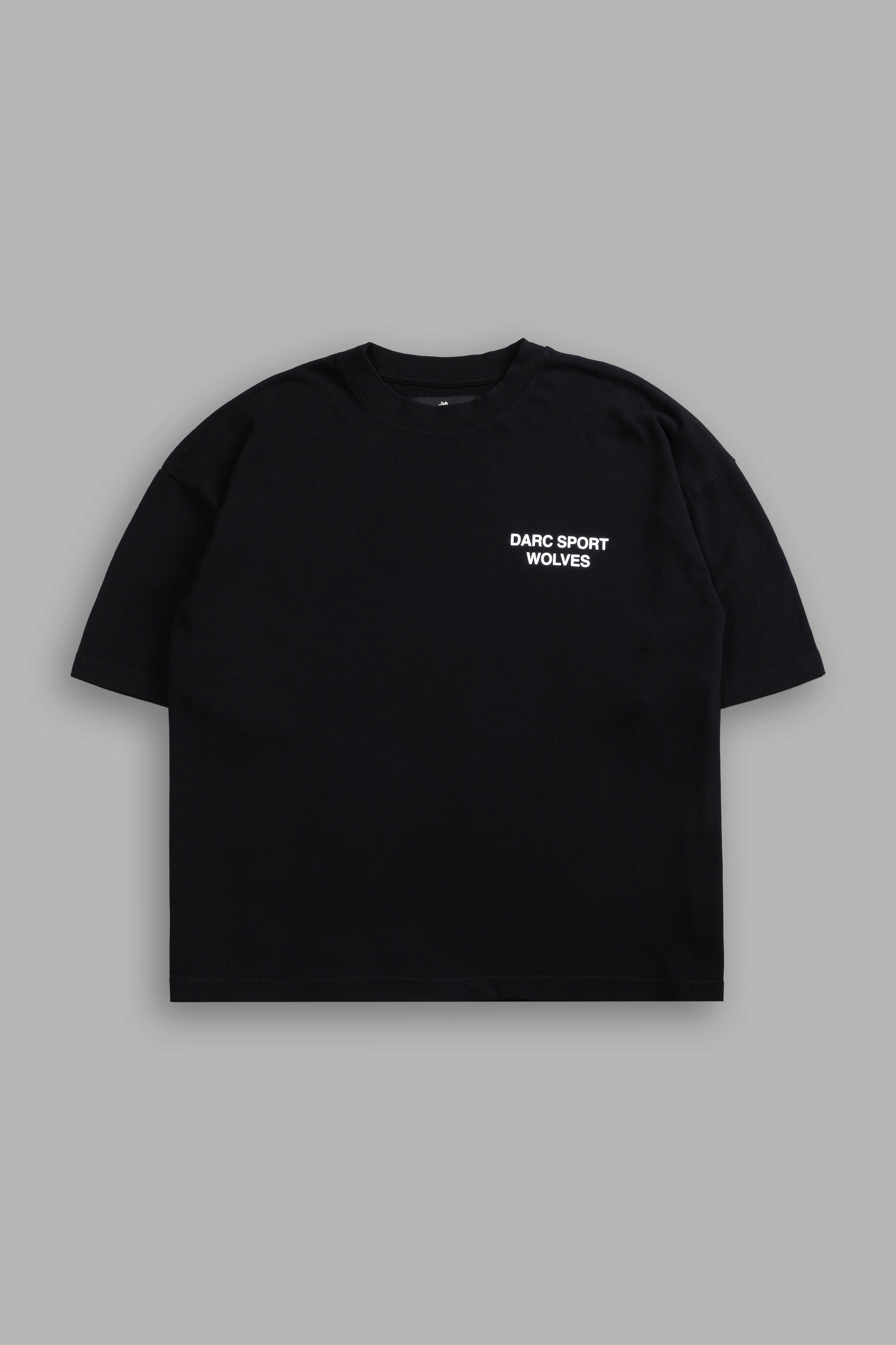 Darc Sport Wolves Blossom "Premium" Box Cut Tee in Black