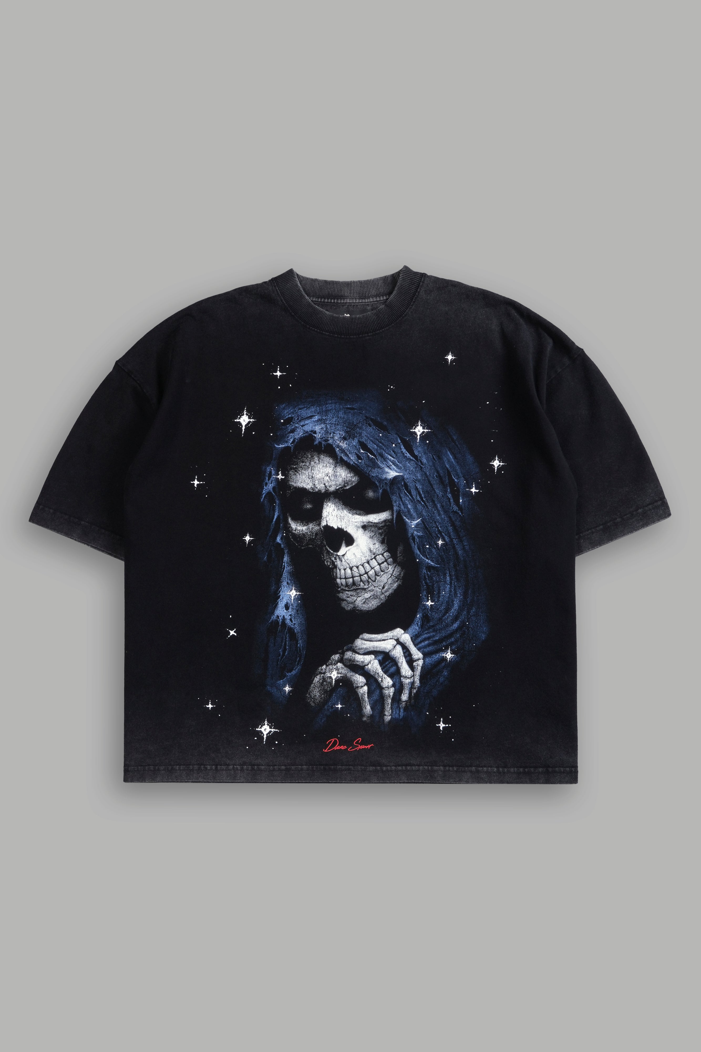 Grim Future Grunge "Box Cut" Tee in Black