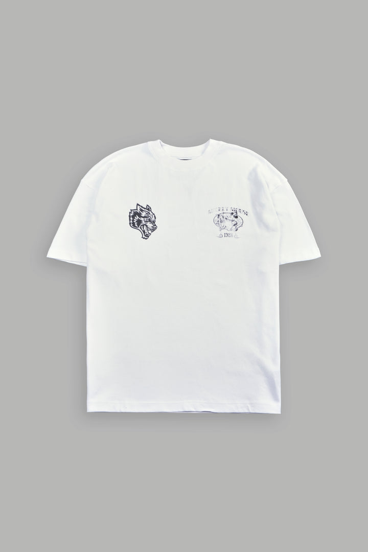 Sailor Wolves Premium Oversized Tee in White