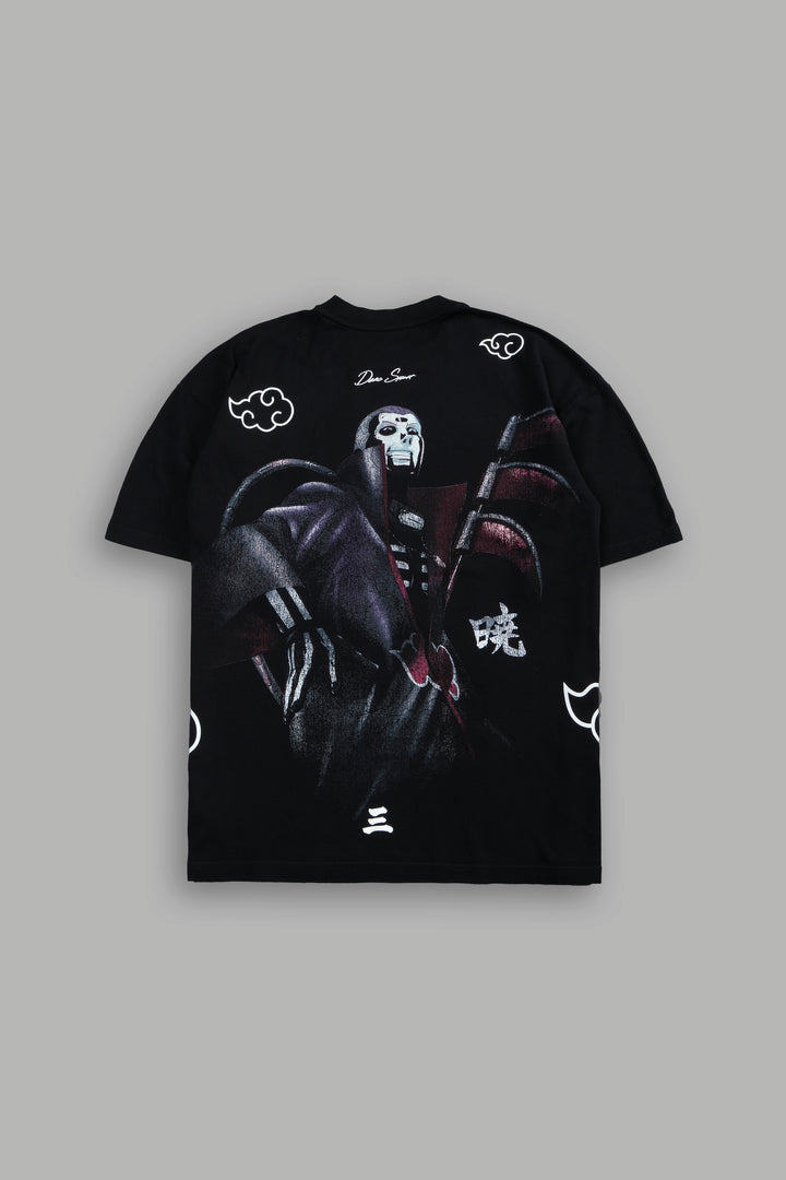 Hidan Akatsuki "Side By Side" Oversized Tee in Black