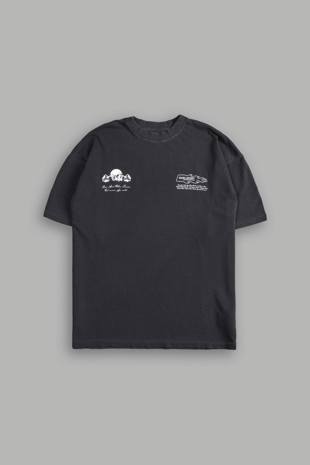 Muerte V2 "Premium" Oversized Tee in Wolf Gray