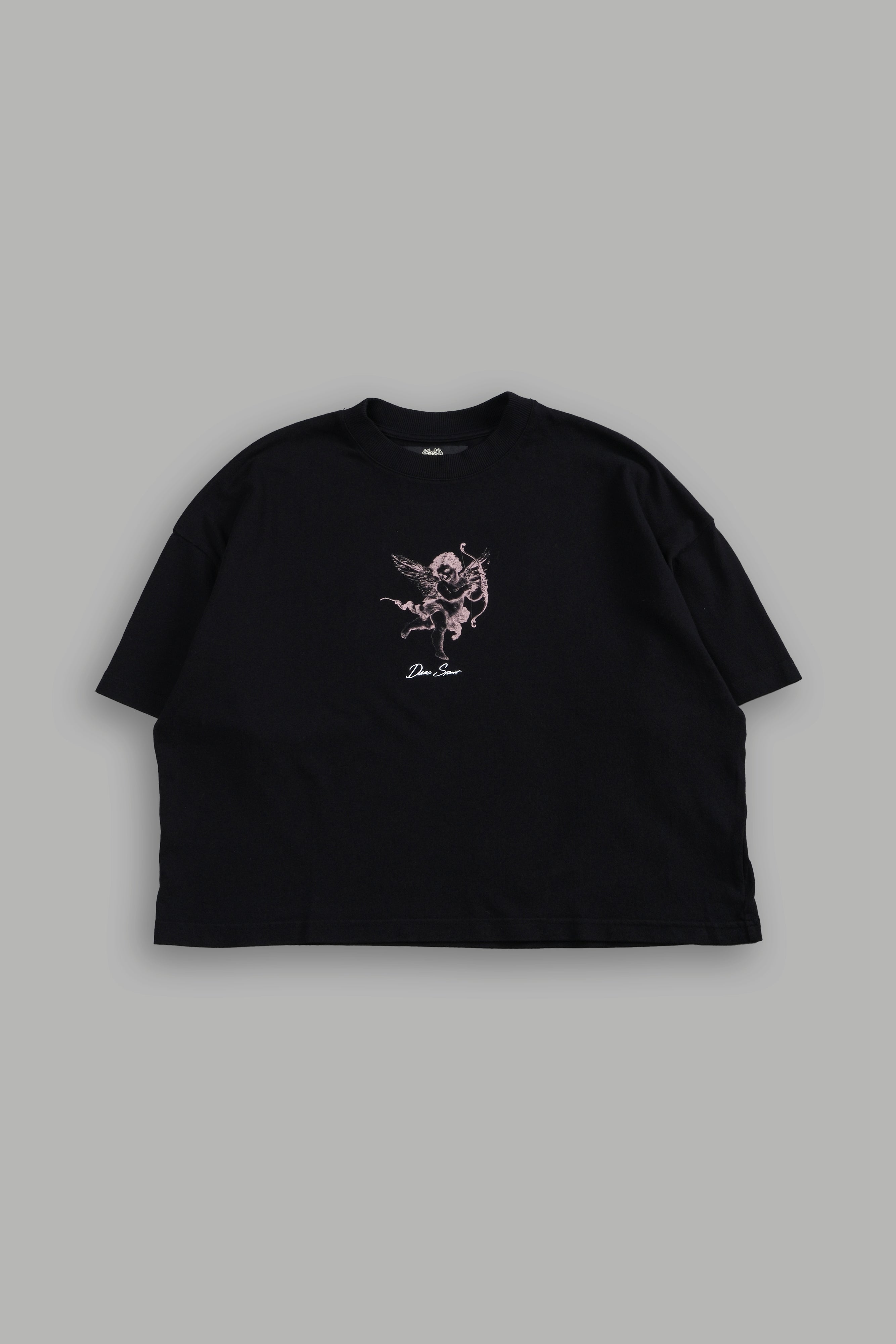 Cherub and the Skull "Premium" (Cropped) Tee in Black