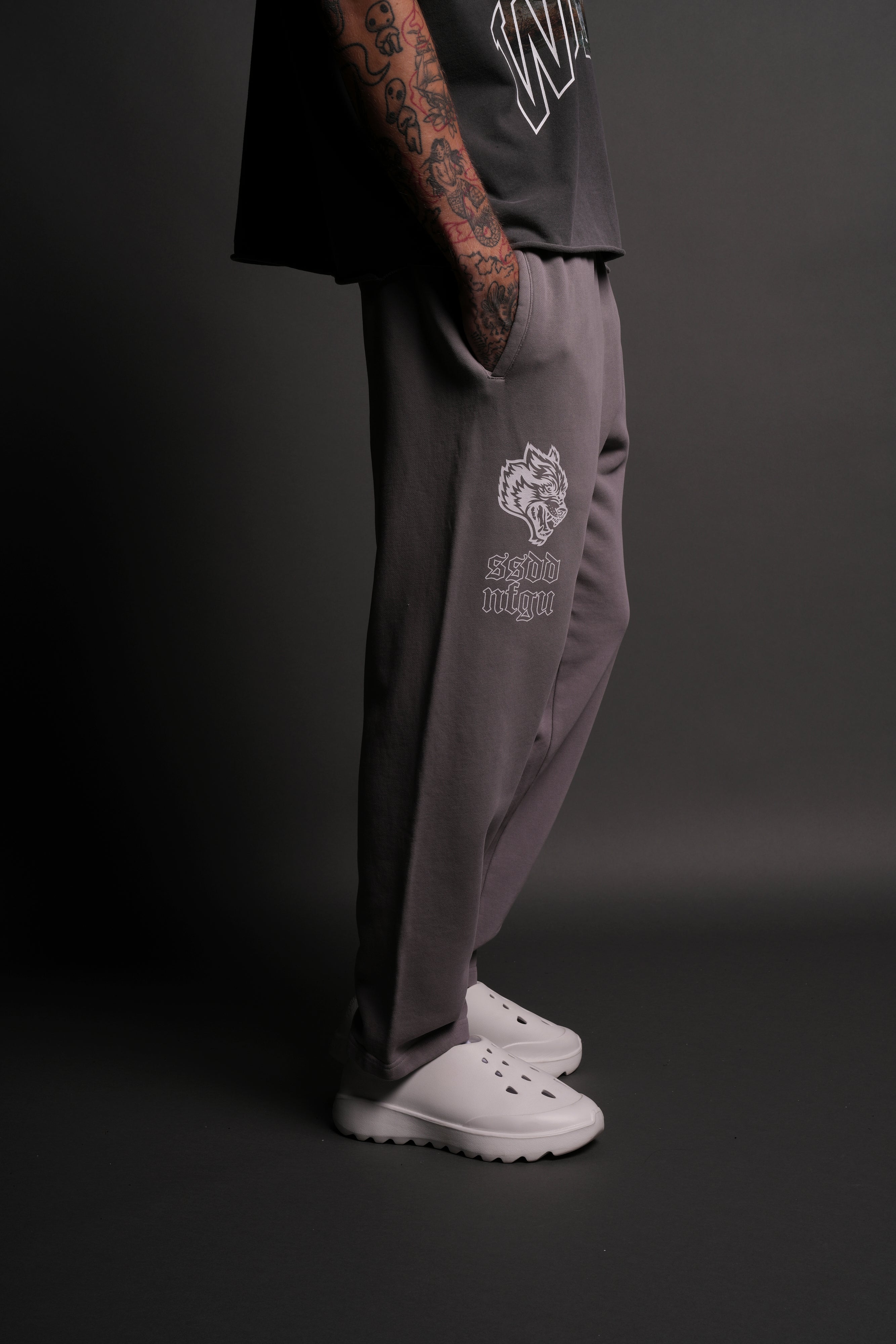 Wolves NFGU Kumite V2 Sweat Pants in Pale Gray