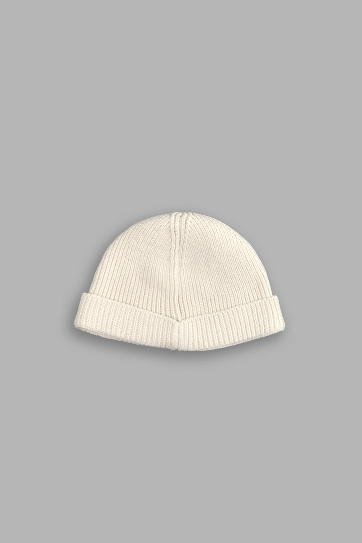 Wolf Patch V2 Beanie in Cream