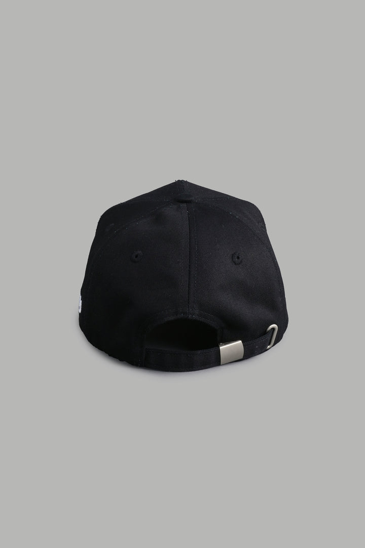 Powerhouse Of The Wolves 5 Panel Hat in Black