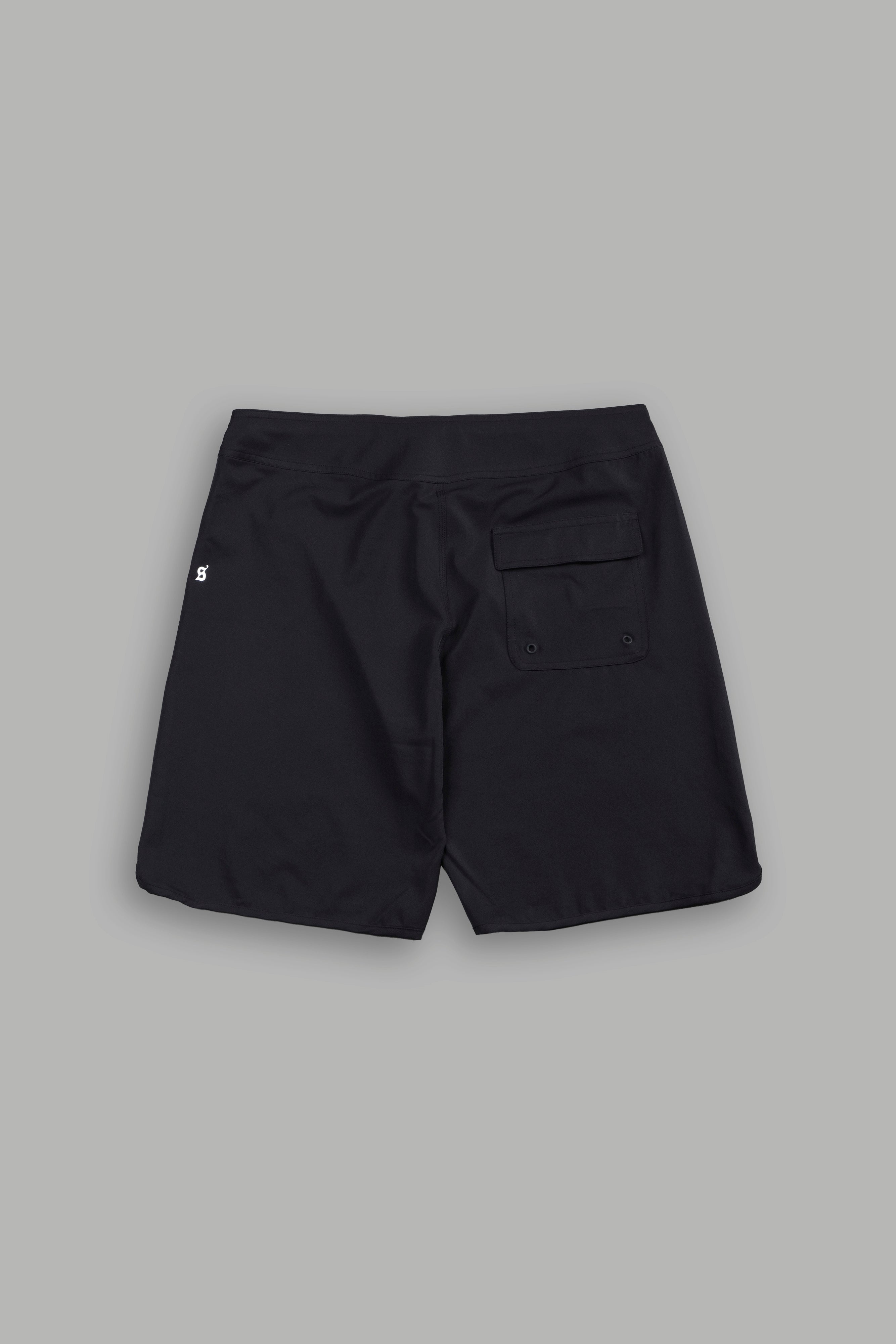 Great Wave  Bruceys Board Shorts in Black
