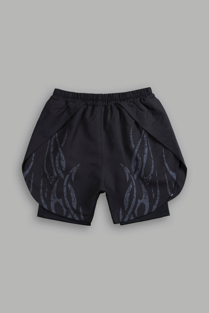 Finite Flame Phantom Compression Shorts in Black