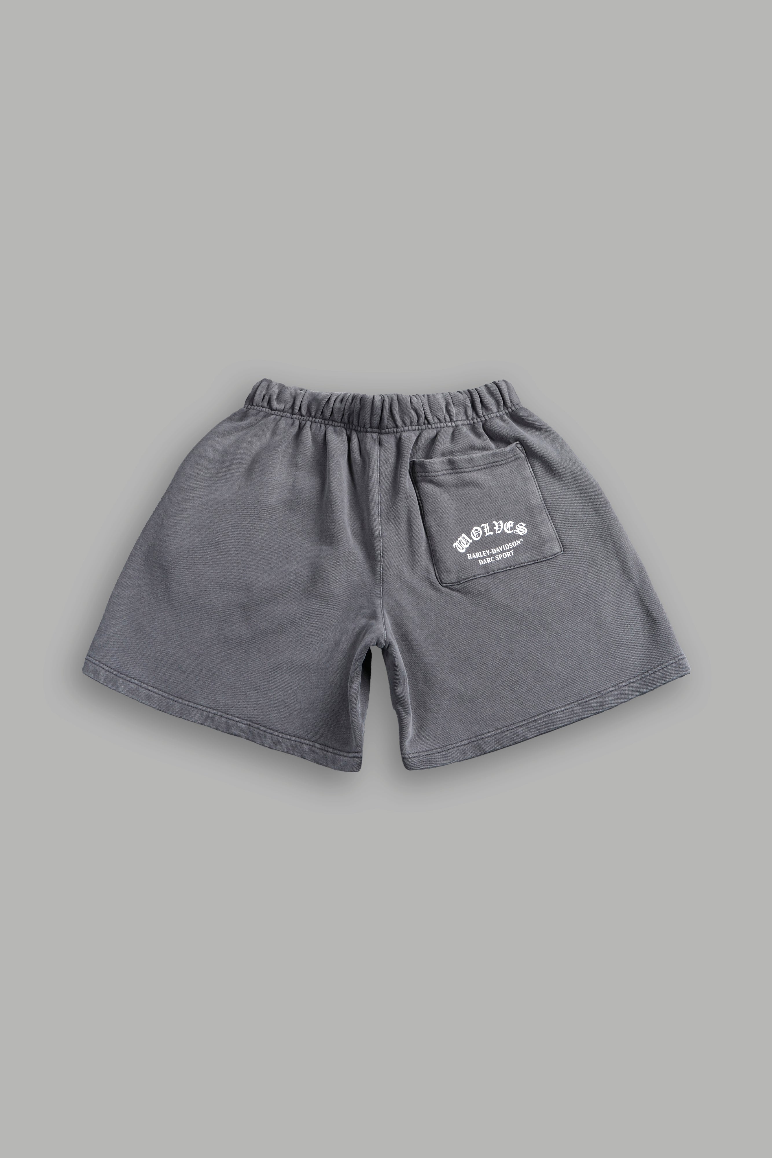Dare Sport Wolves スポーツショートパンツ Harley-Davidson Wolves Oversized Post Lounge Sweat Shorts V2 in