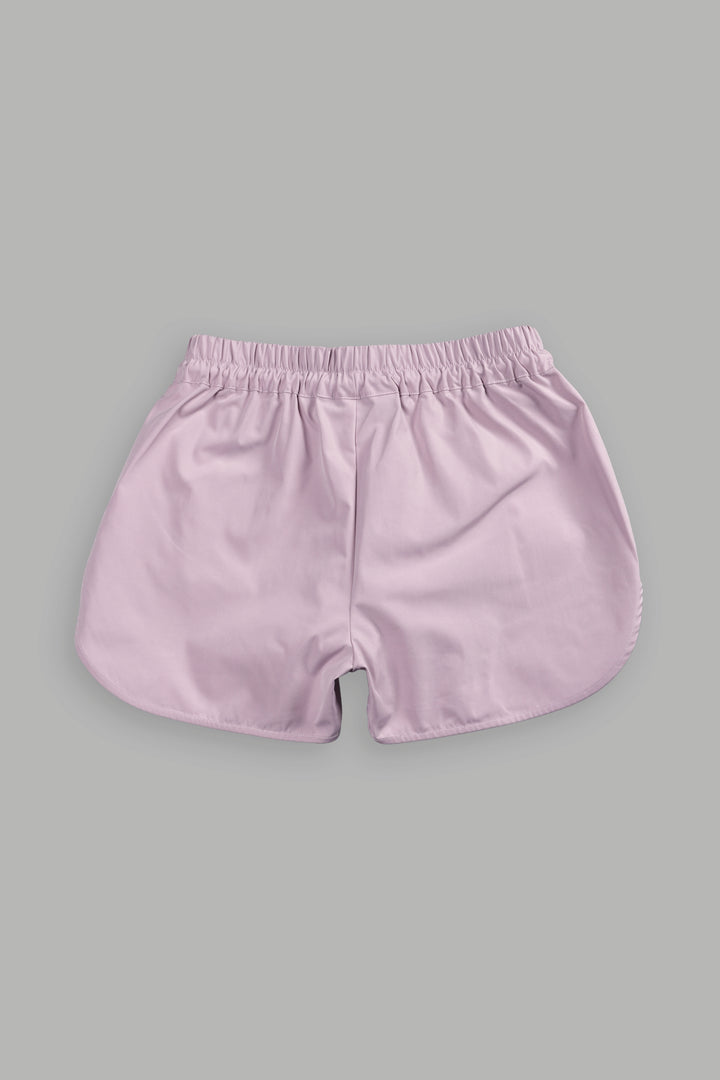 Dual Wolf Nadia Track Shorts in Purple Smoke