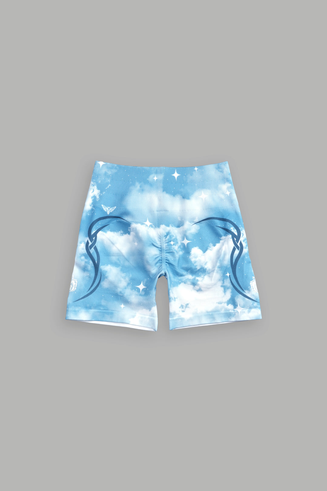 Dual Finite Code Everson Seamless "Training" Shorts in Greek Stone Starry Sky
