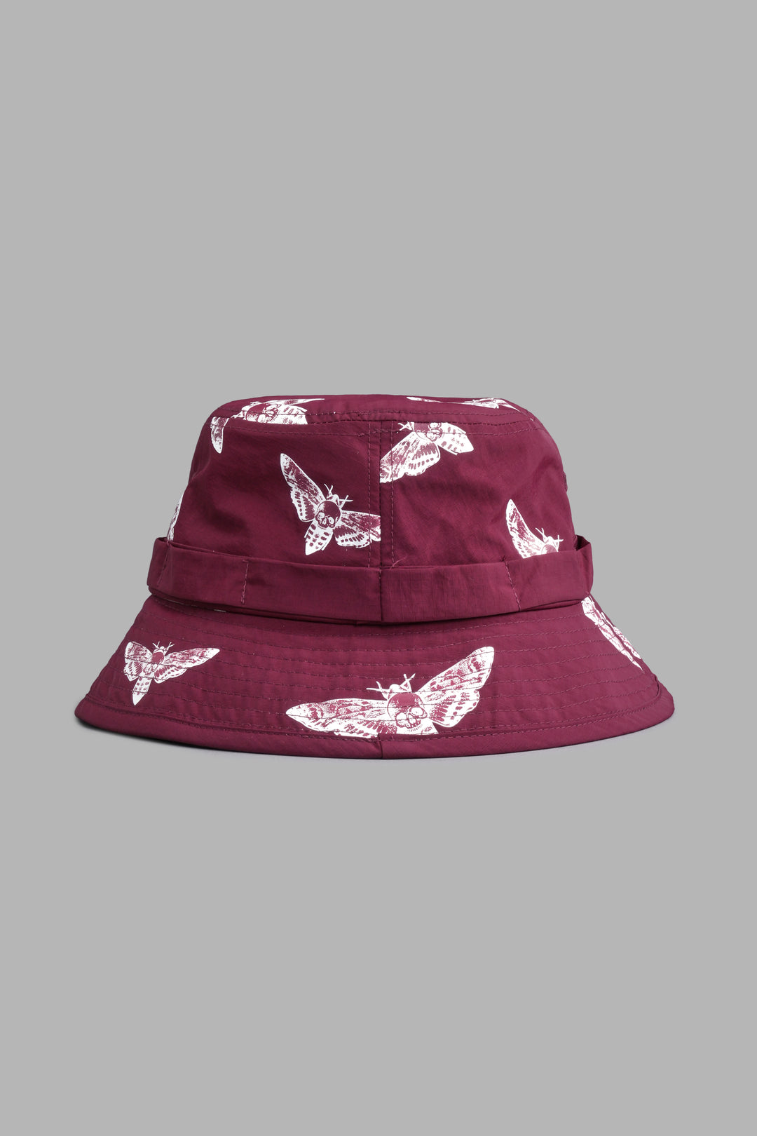 Death Moth Boonie Bucket Hat in Maroon