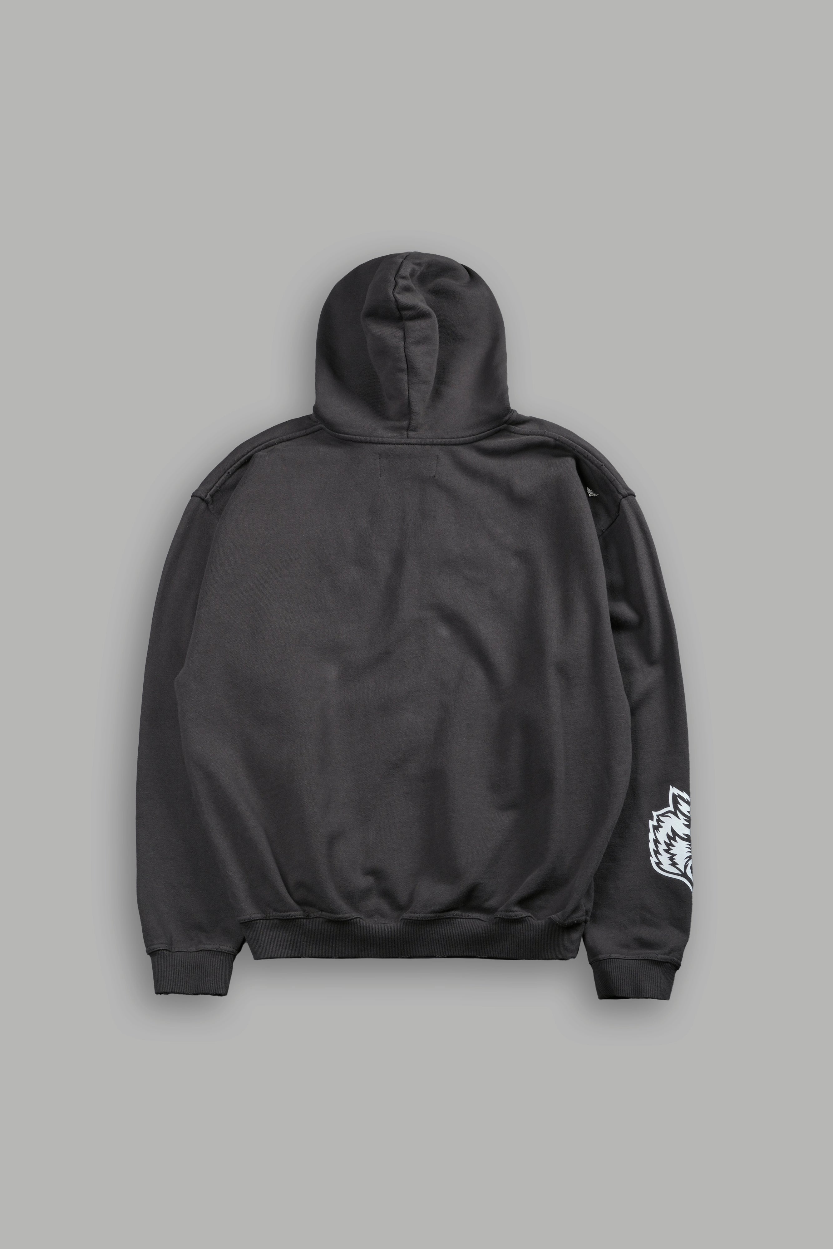 Hell is Real Grunge "Moatis" Zip Hoodie in Wolf Gray