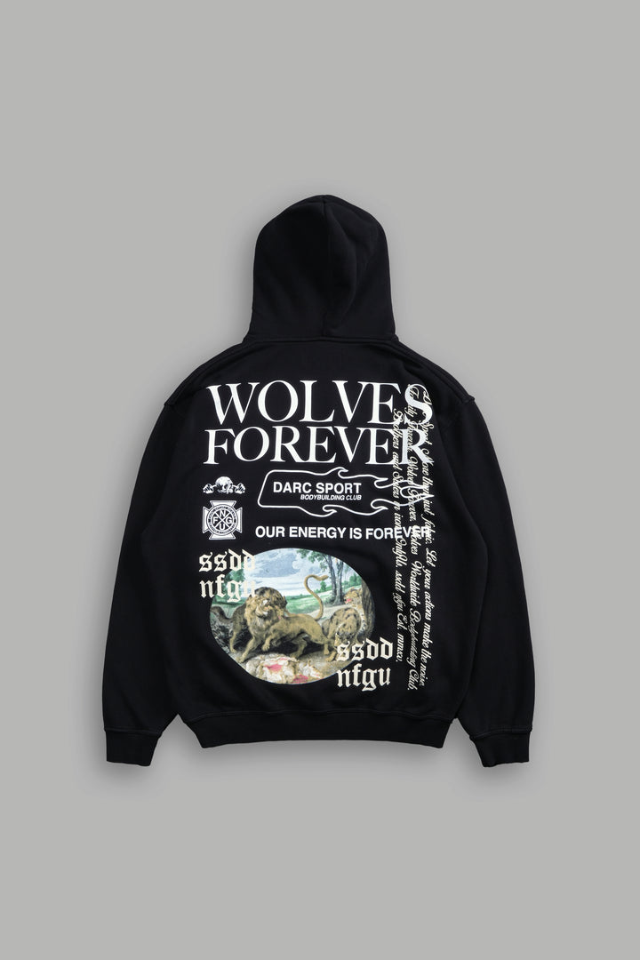 Three Wolves "Pierce" Hoodie in Black