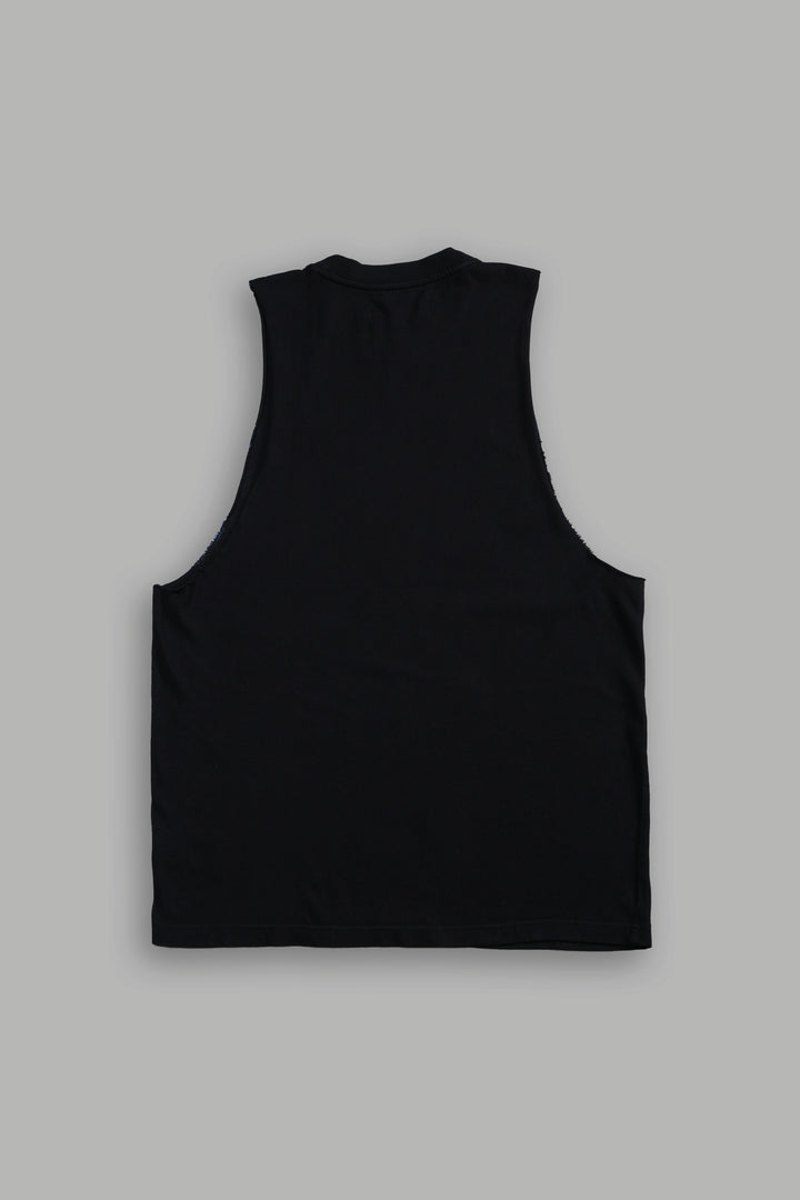 Stone Cold "Tommy" Muscle Tee in Black/Red