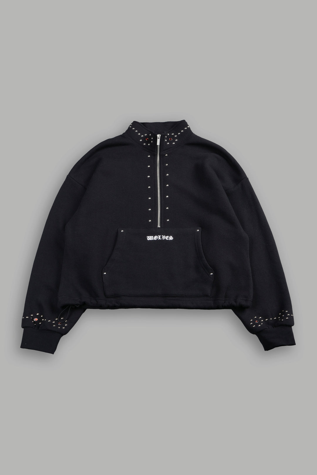 Stud Lobo She Everson Mockneck Sweater In Black