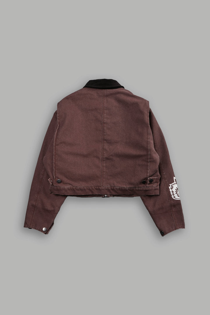 Built From Iron Wayland Cropped Jacket in Norse Brown