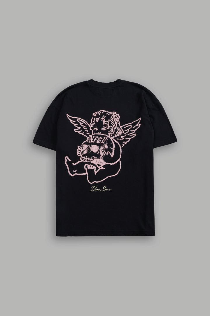 Cherub and the Skull "Pump Cover" Tee in Black