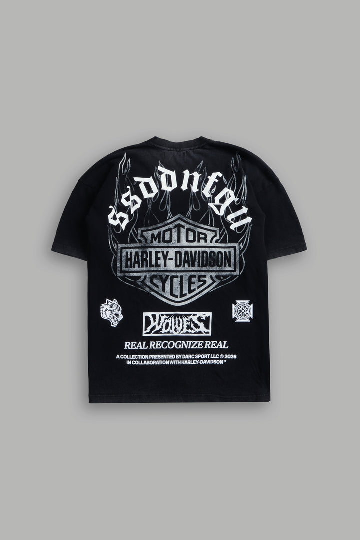 Inferno Wolf "Premium" Oversized Tee in Black