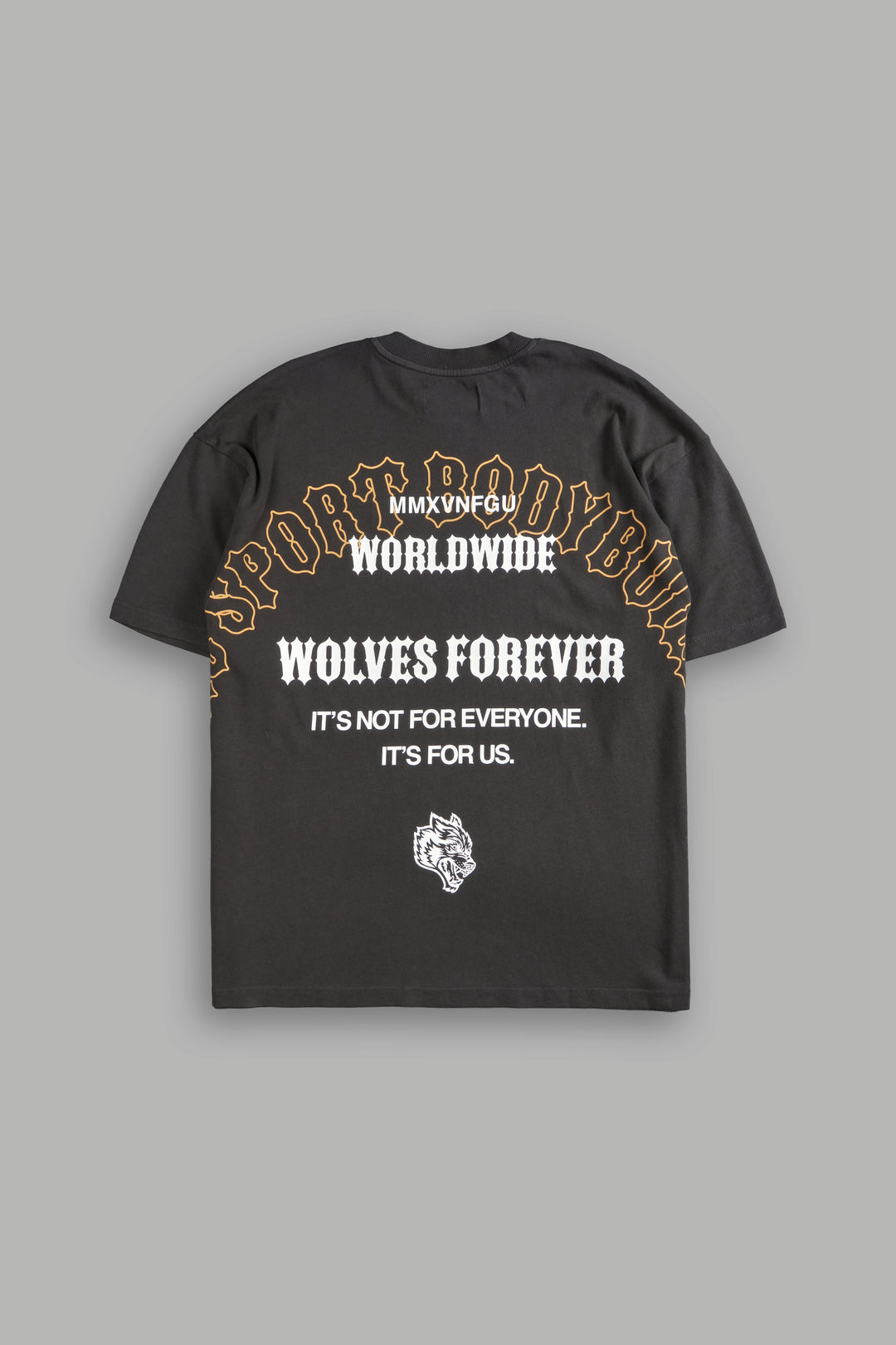 Iron Wolves "Premium" Oversized Tee in Wolf Gray