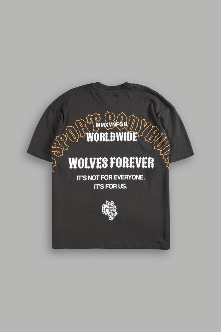 Iron Wolves "Premium" Oversized Tee in Wolf Gray