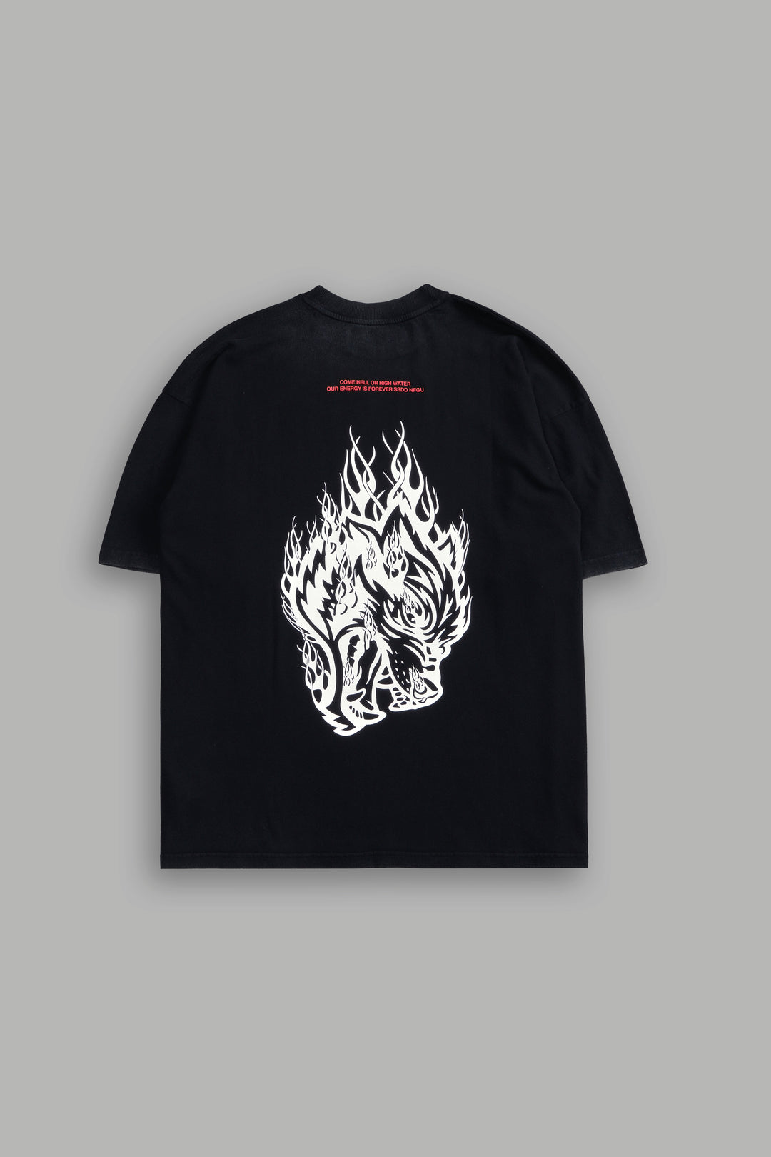 Come Hell Or High Water "Premium" Oversized Tee in Black