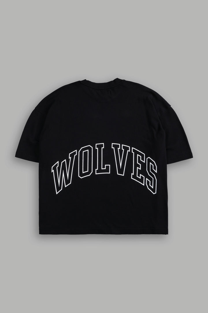 Wolf of the Flame Premium "Box Cut" Tee in Black