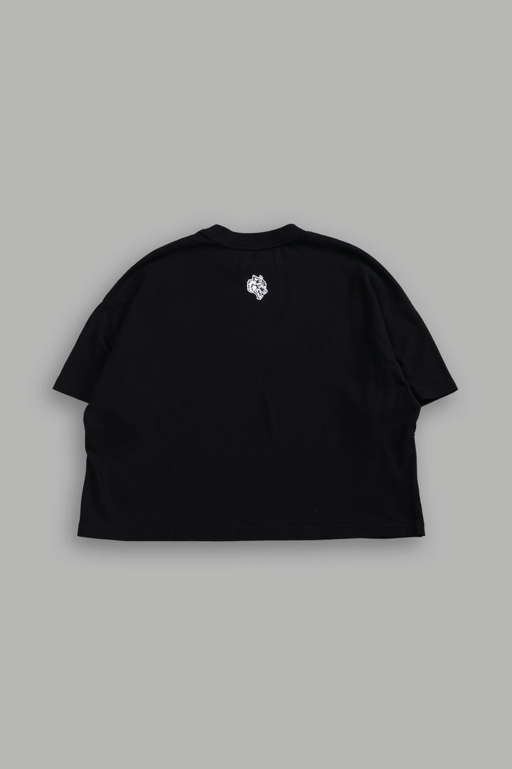 Cherub and the Skull "Premium" (Cropped) Tee in Black