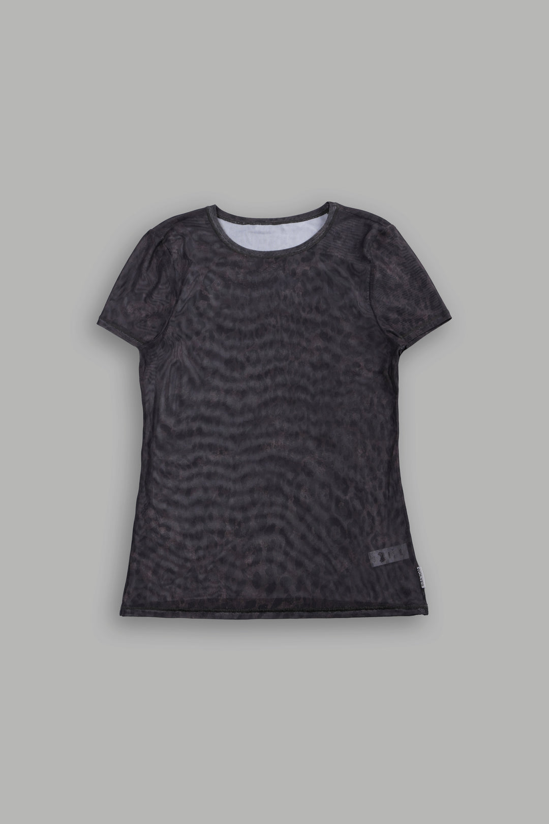Darc Wolves Leah Mesh SS Tee in Darc Brown Leopard
