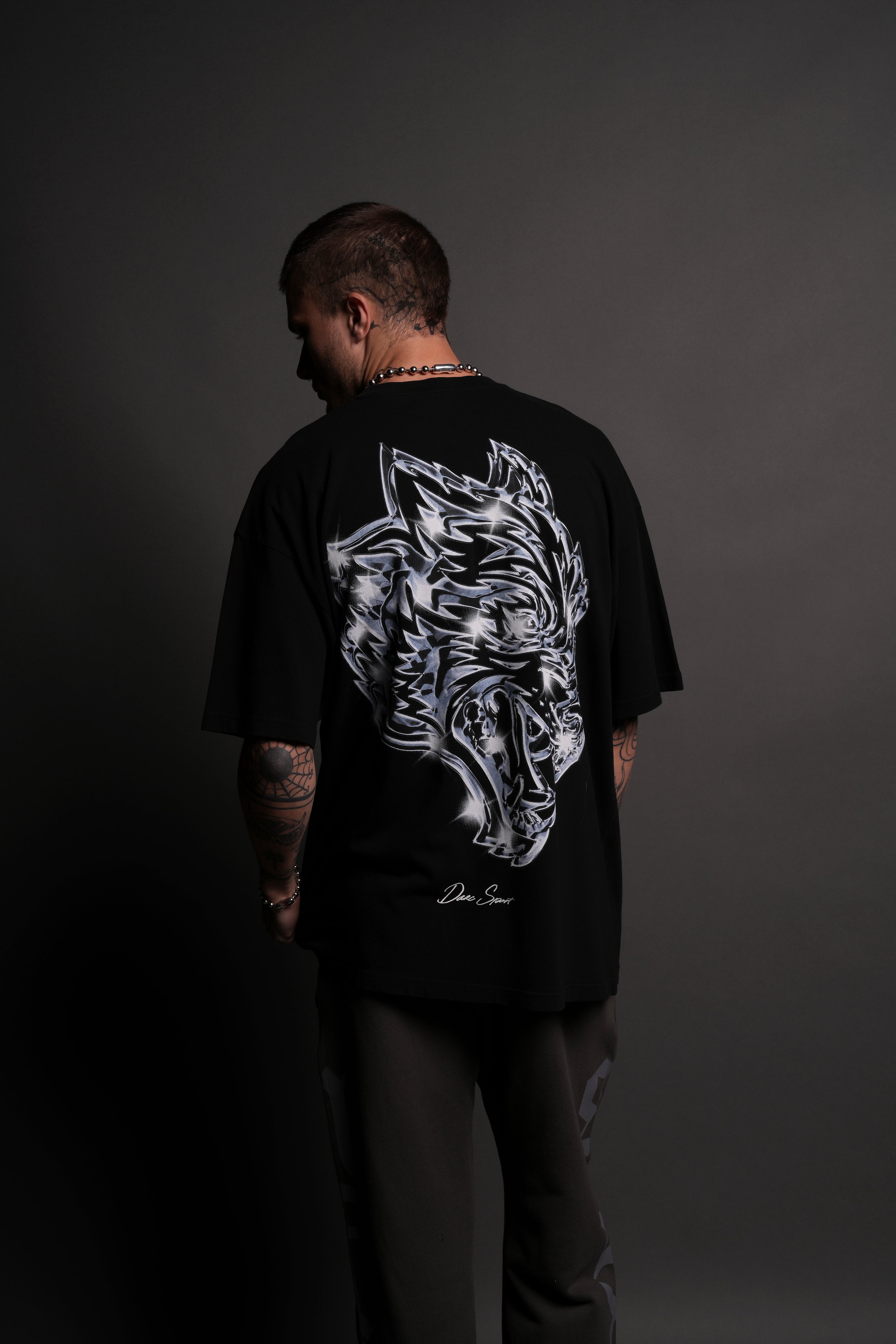 Soul Of Iron "Premium" Oversized Tee in Black