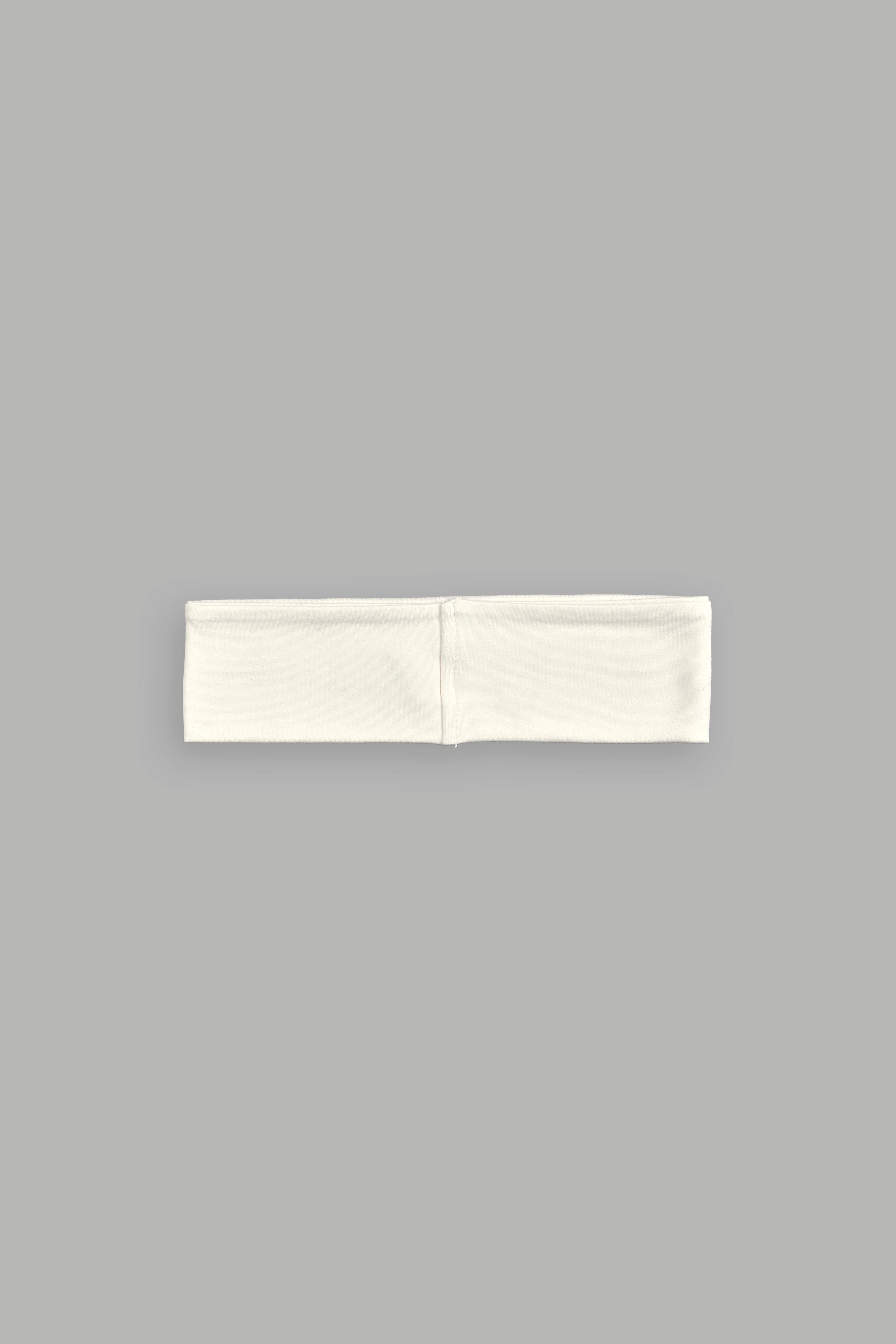Wolf Head Wide Headband in Cream