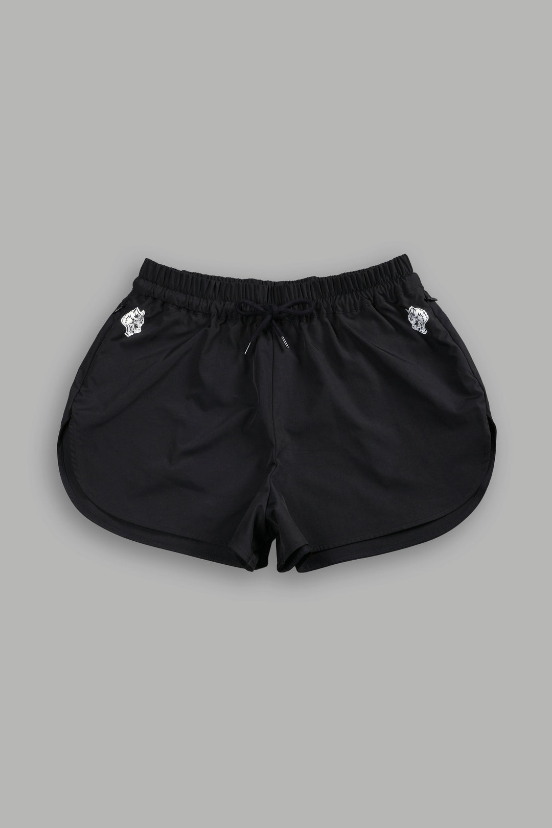 Dual Wolf Nadia Track Shorts in Black