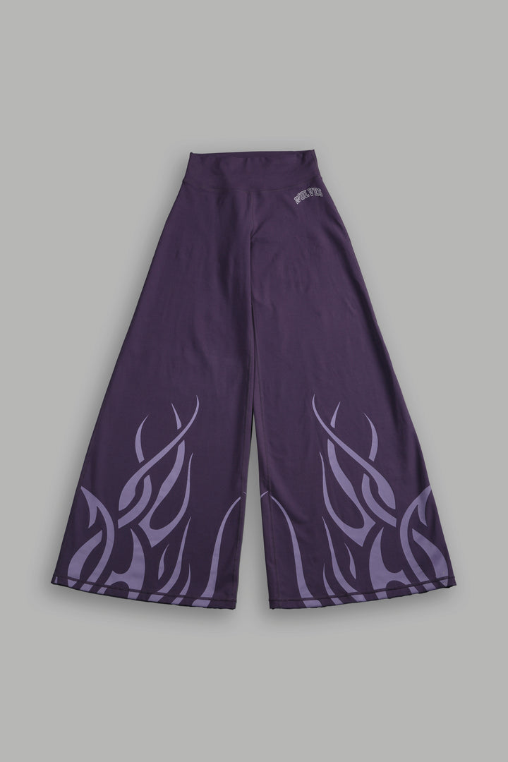 Finite Flame Wide Leg Energy Pants in Phantom Purple