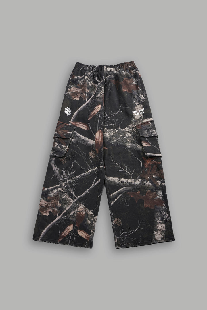 Darc Sport Wolves Durst Cargo Sweats in Darc Brown Woodland Camo