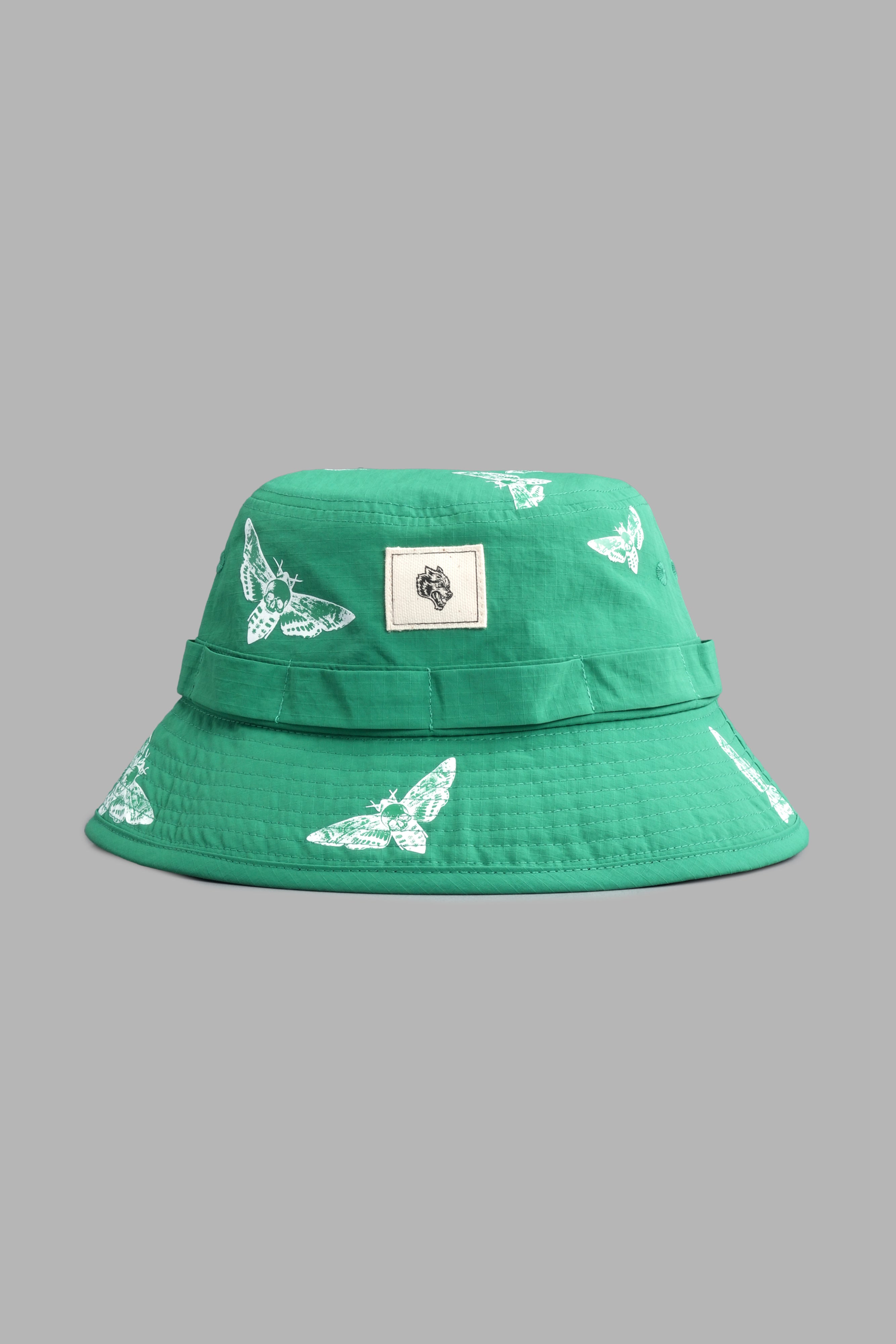 Death Moth Boonie Bucket Hat in Green