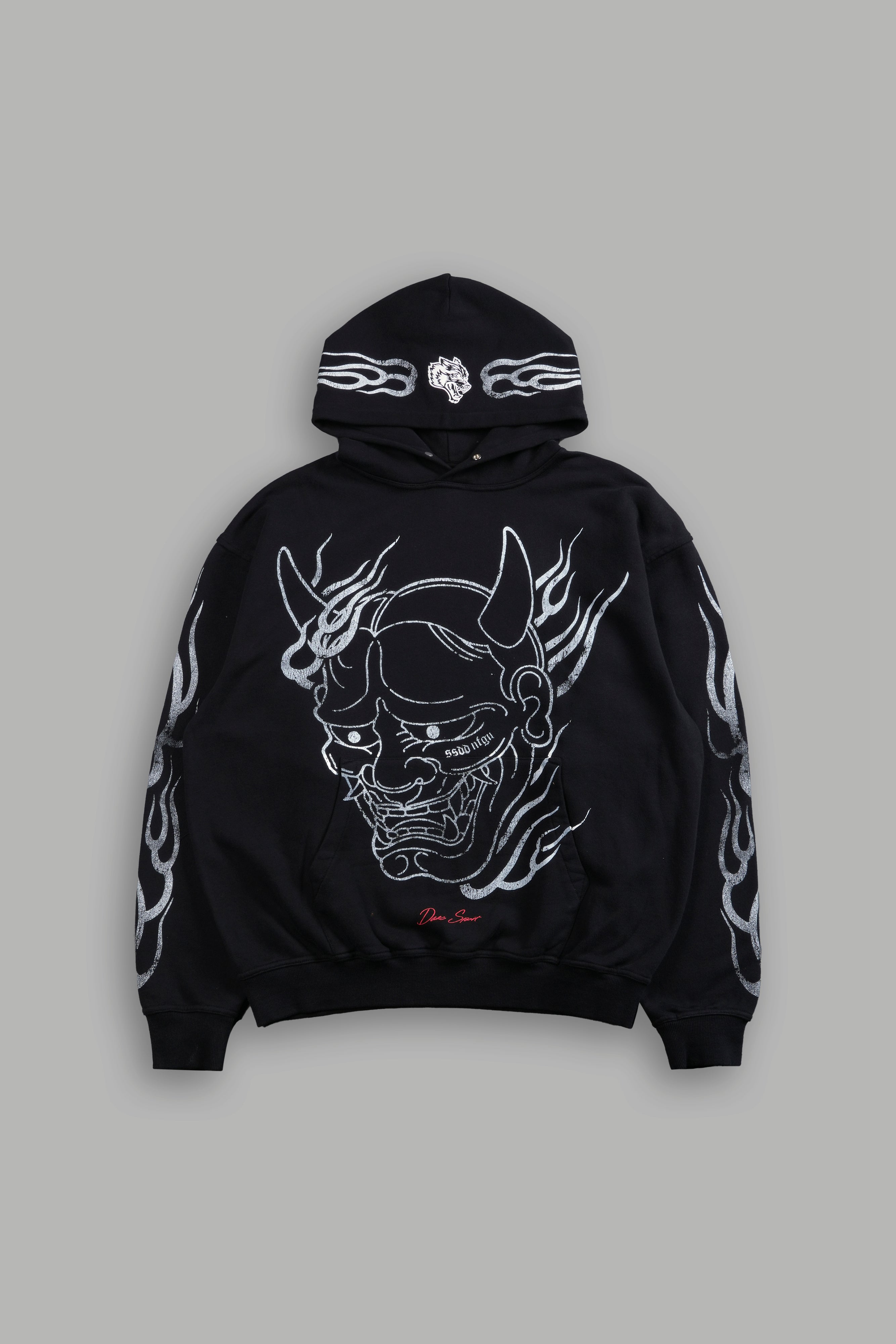 Oni Fire "Pierce" Hoodie in Black