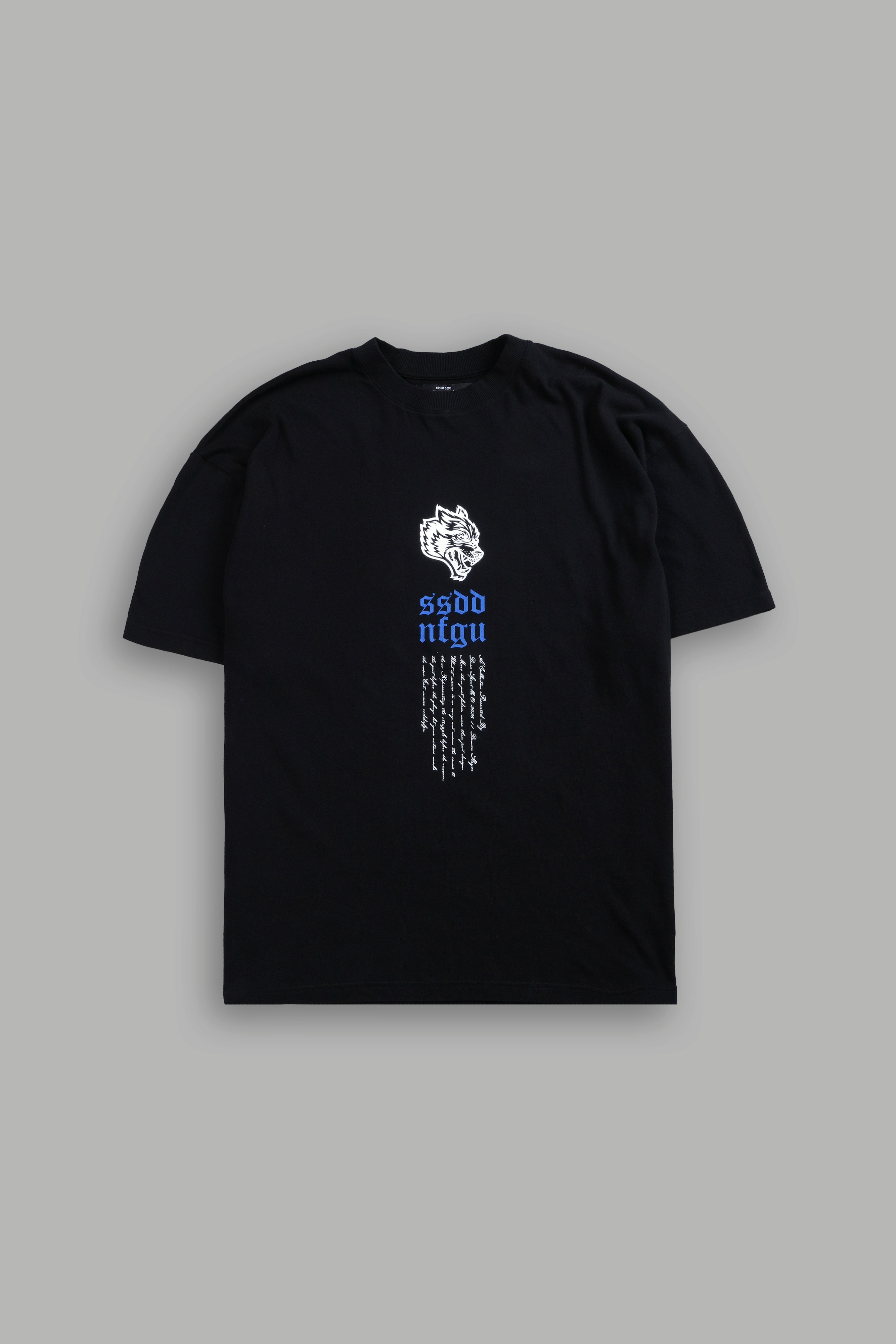 Relentless Premium Oversized Tee in Black