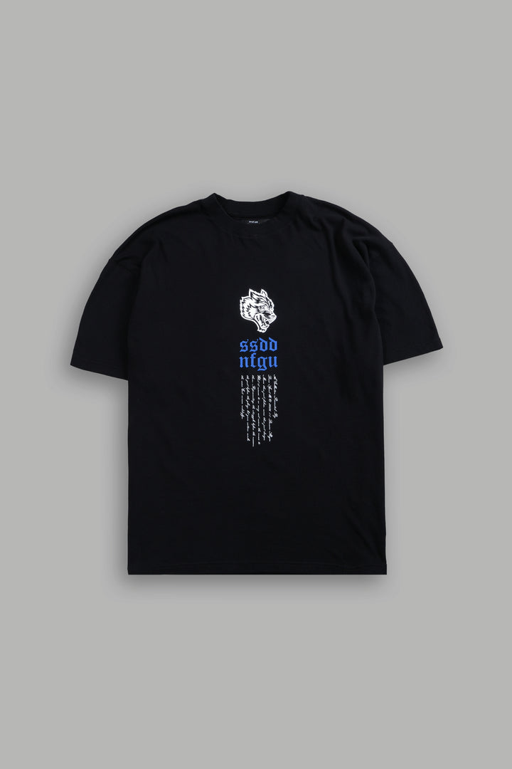 Relentless Premium Oversized Tee in Black