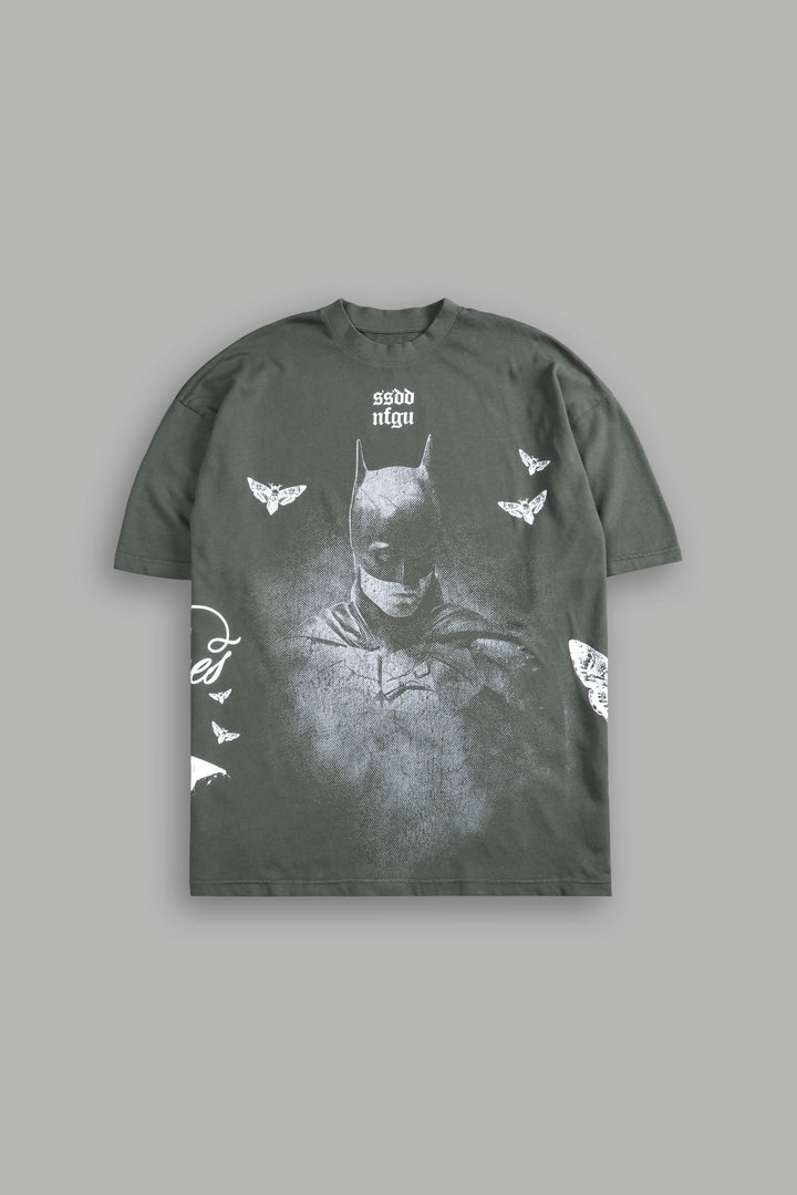 (1 OF 500) The Batman "Premium" Oversized Tee in Green Ivy
