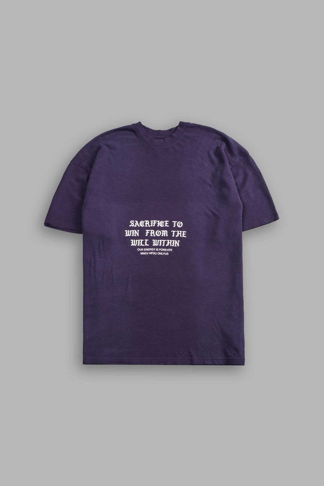 Chrome Sacrifice "Premium" Oversized Tee in Phantom Purple Inverted Sun Fade