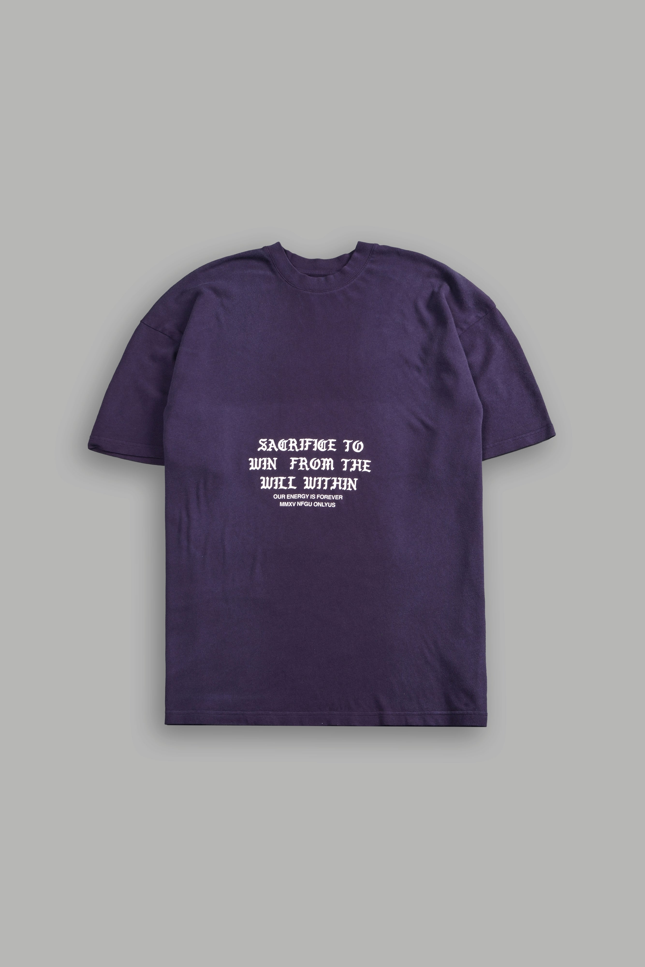 Chrome Sacrifice "Premium" Oversized Tee in Phantom Purple Inverted Sun Fade