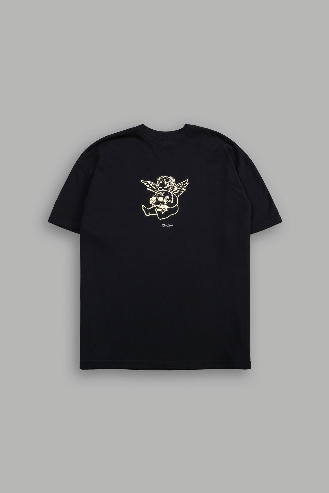 Cherub and the Skull "Premium" Oversized Unisex Tee in Black