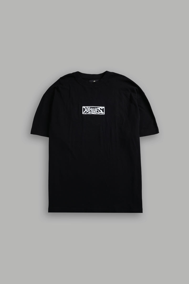 Skull Flower "Premium" Oversized Tee in Black